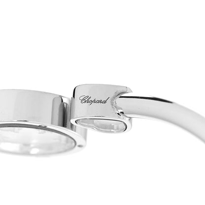 Chopard 18K White Gold Diamond Happy Snowflakes Bangle Bracelet 3 of 5