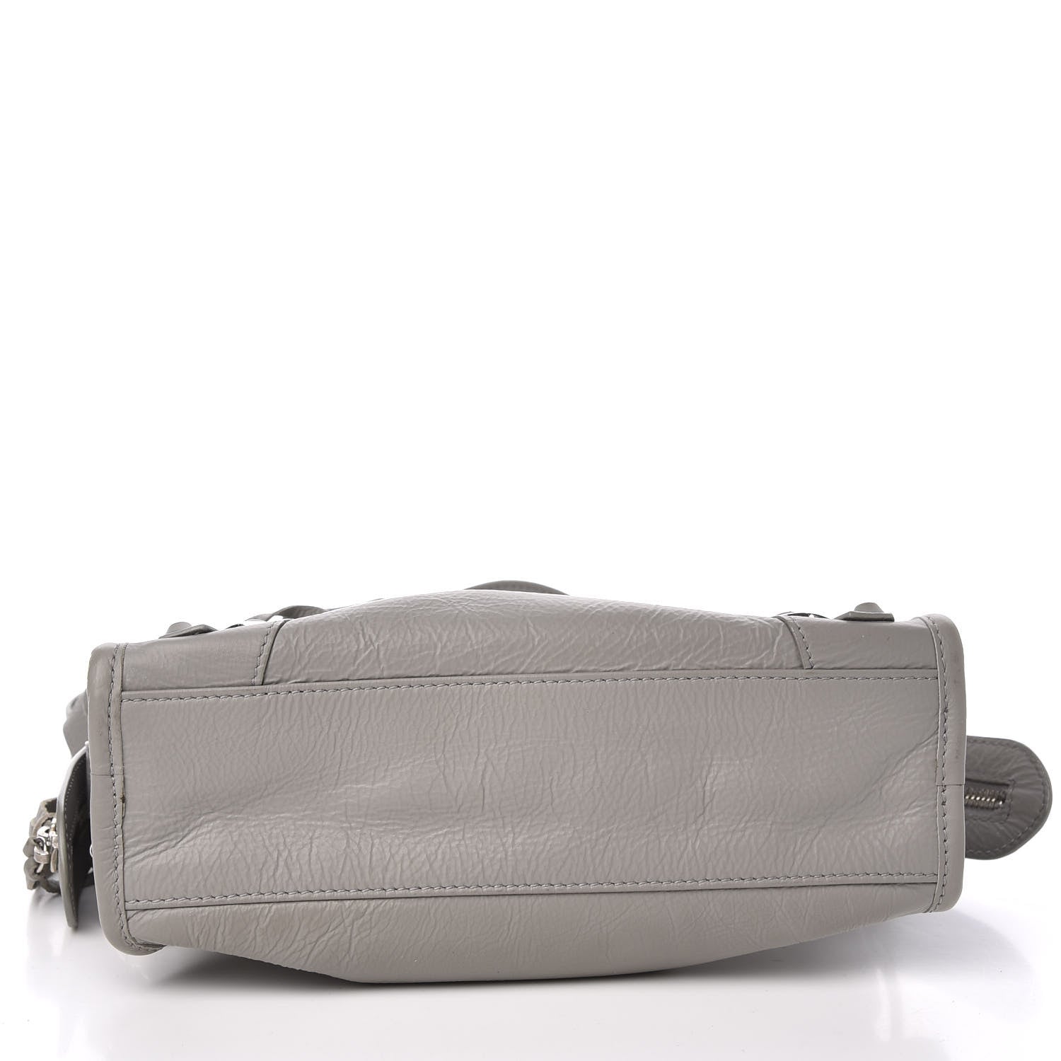 Balenciaga Matte Goatskin Rubber Covered Classic Hardware Mini City Gris Glace 4 of 14