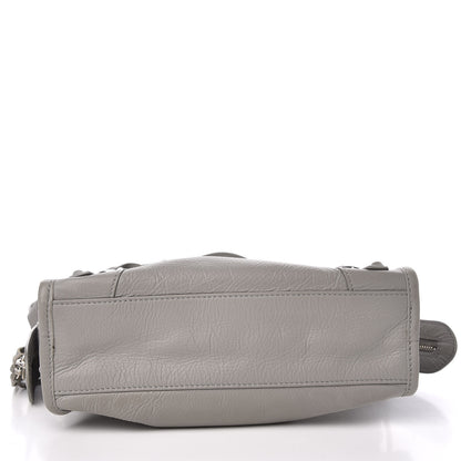 Balenciaga Matte Goatskin Rubber Covered Classic Hardware Mini City Gris Glace 4 of 14
