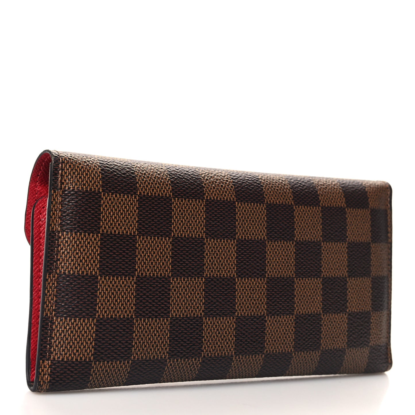 LOUIS VUITTON Damier Ebene Josephine Wallet Red