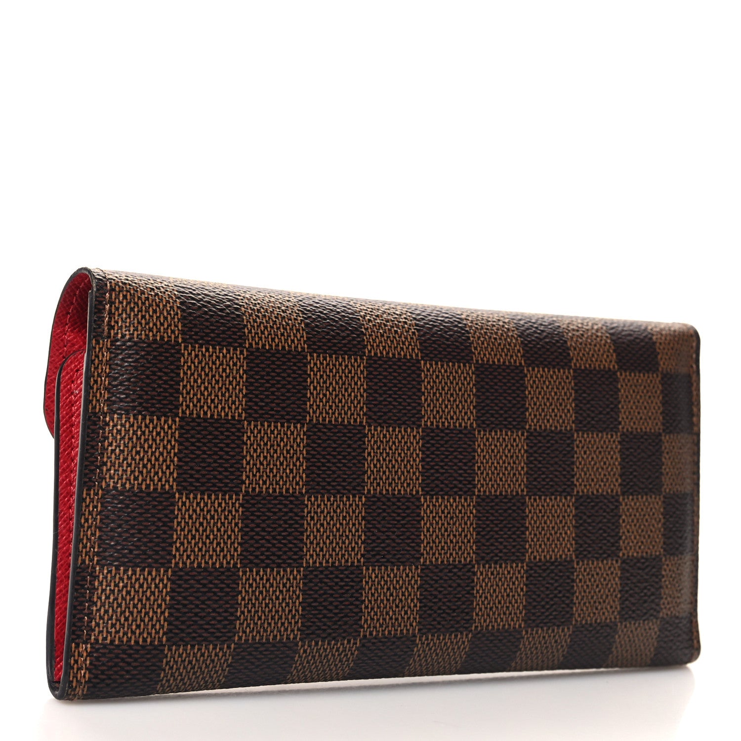 Louis Vuitton LOUIS VUITTON Damier Ebene Josephine Wallet Red 4 of 8