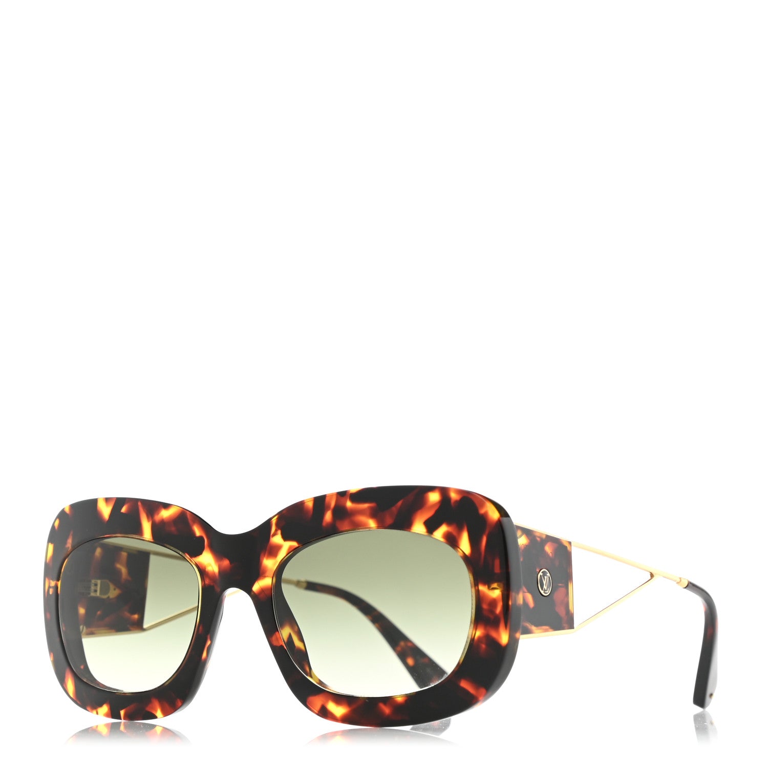 Louis Vuitton Arizona Dream Square Sunglasses Z1286E Tortoise 1 of 9