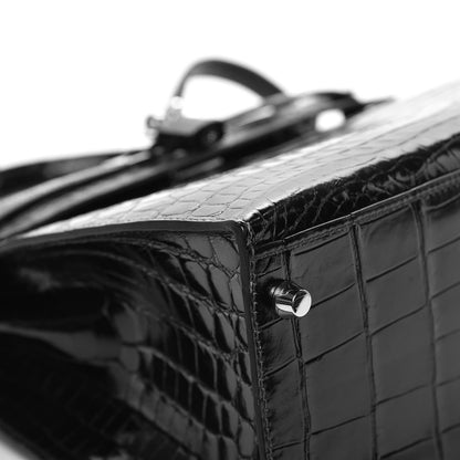 Hermes Shiny Niloticus Crocodile Kelly Sellier 32 33 of 37