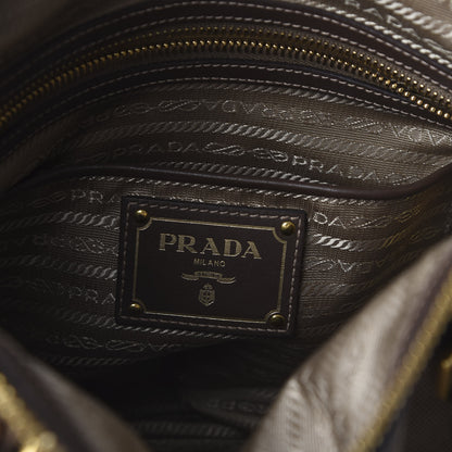Prada Jacquard Logo Tote Corda Bruciato 9 of 11