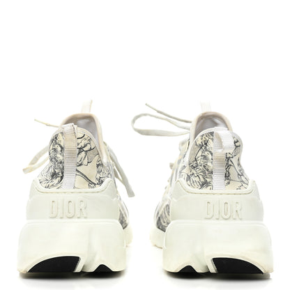 Christian Dior Neoprene Rubber Womens D-Connect Sneakers 40.5 White Black 4 of 9