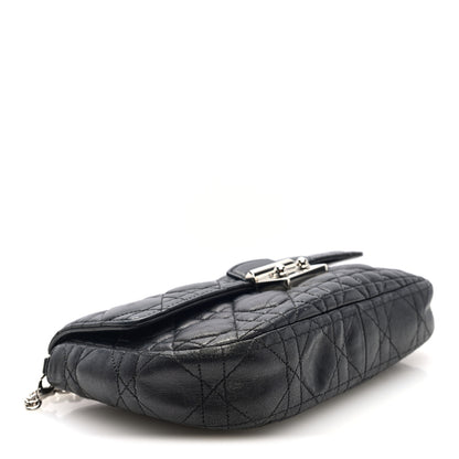 Christian Dior Lambskin Cannage Miss Dior Promenade Pouch Black 4 of 10
