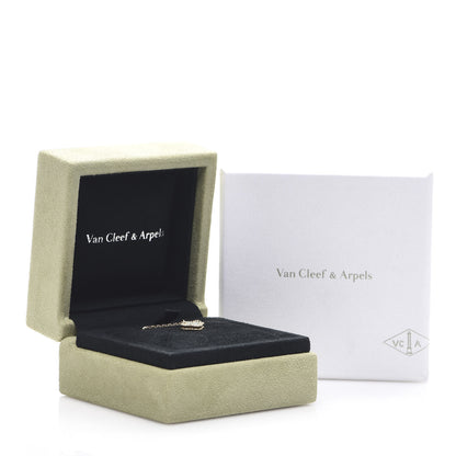 Van Cleef & Arpels 18K Yellow Gold Mother of Pearl Sweet Alhambra Pendant Necklace 6 of 7
