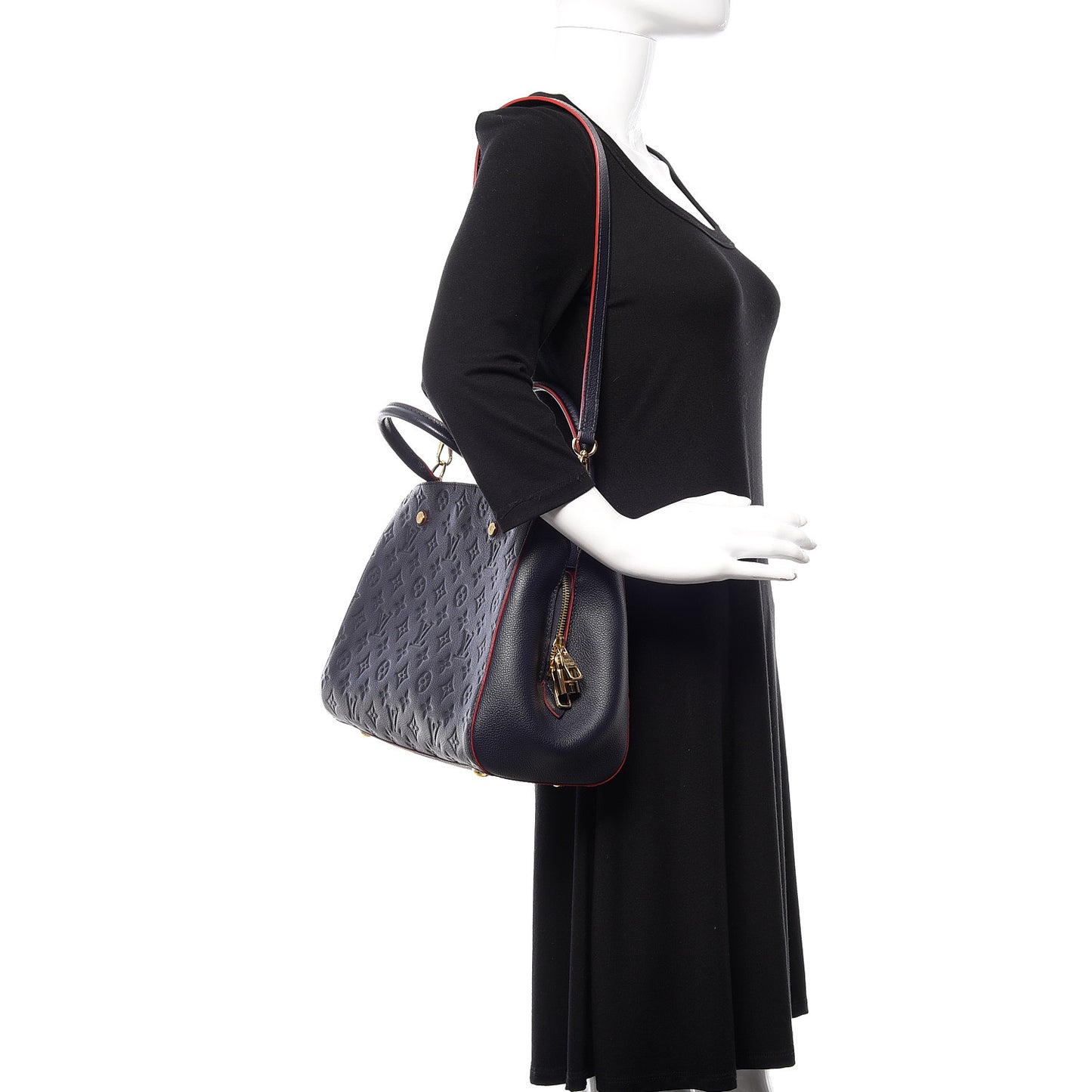 Empreinte Montaigne MM Marine Rouge
