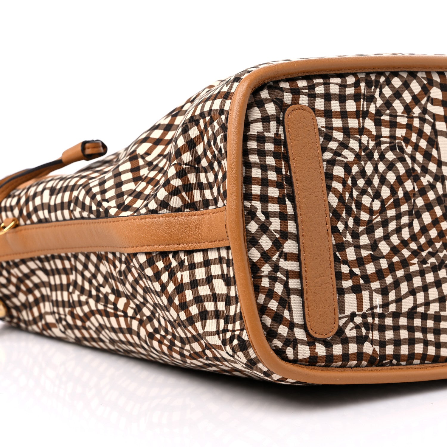 MCM Visetos Medium Liz Reversible Shopper Tote Cognac 12 of 13