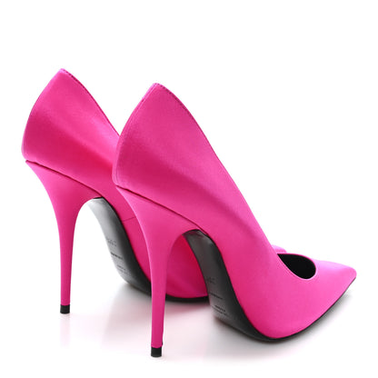Saint Laurent Satin Crepe Marylin 110 Pumps 36.5 Fuchsia 5 of 9