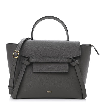 Celine Grained Calfskin Nano Belt Bag Grey 1 of 11