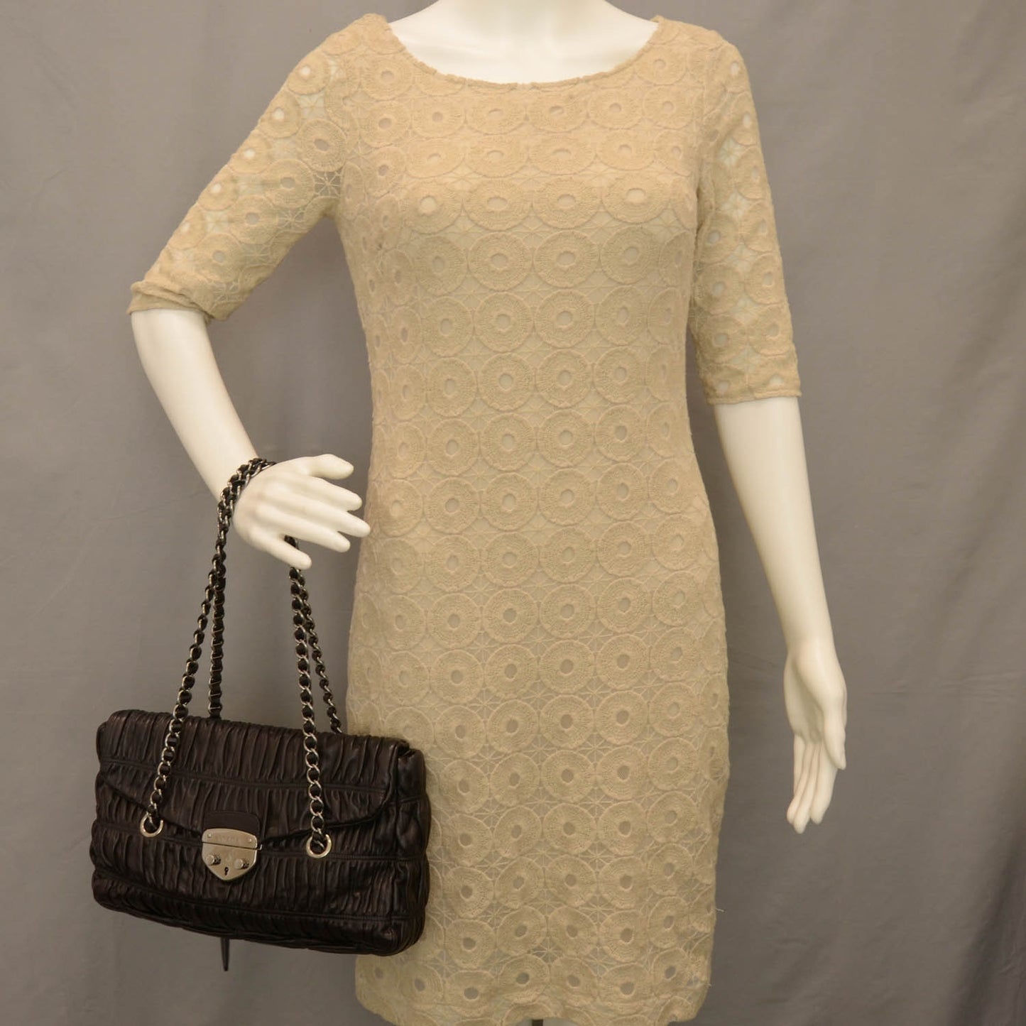Nappa Gaufre Shopping Pattina Tote Nero Black