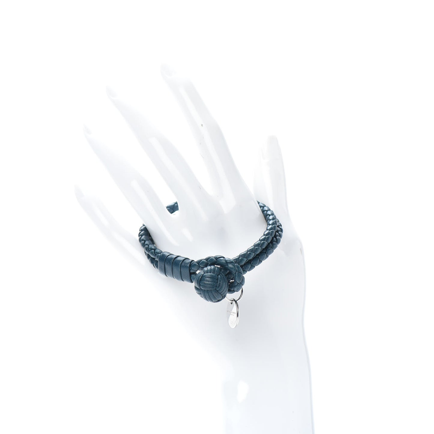 Nappa Intrecciato Bracelet M Blue