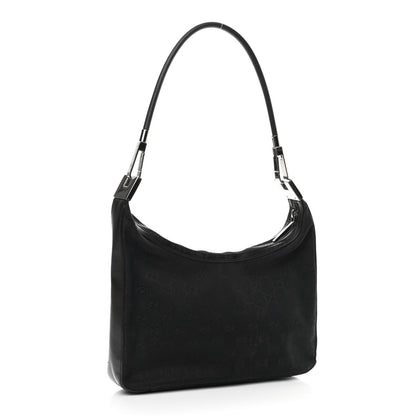 Gucci Monogram GG Small Clasp Hobo Black 3 of 10