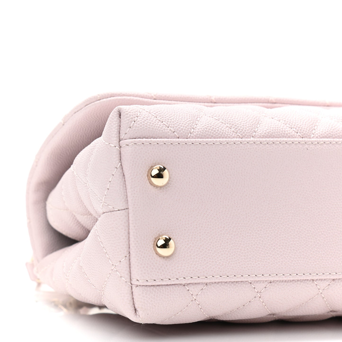 Caviar Quilted Mini Coco Handle Flap Lilas Lilac