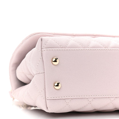 Chanel Caviar Quilted Mini Coco Handle Flap Lilas Lilac 8 of 9