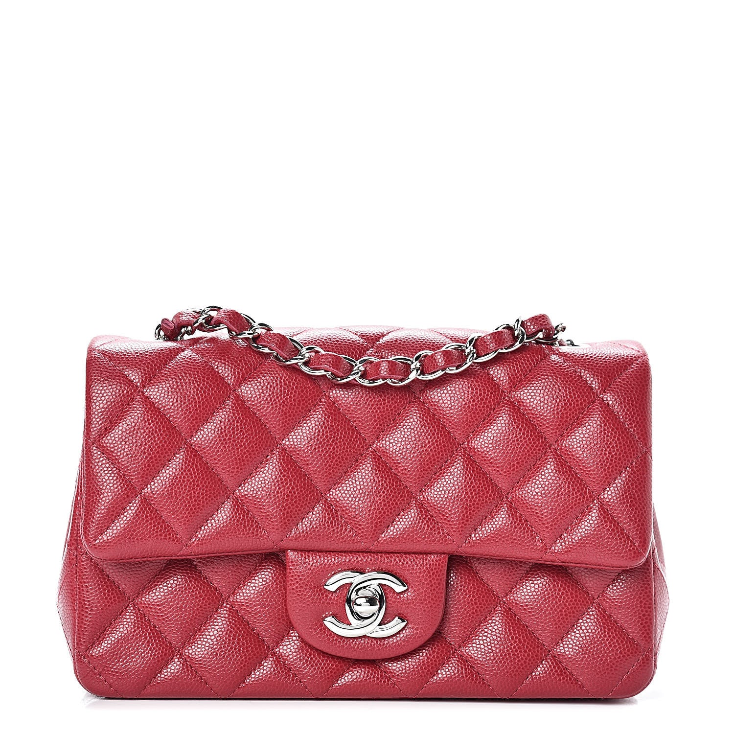 Chanel Caviar Quilted Mini Rectangular Flap Pink 1 of 11
