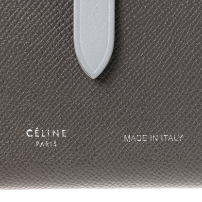 Celine Grained Calfskin Medium Multifunction Strap Wallet Pebble Mineral 6 of 7