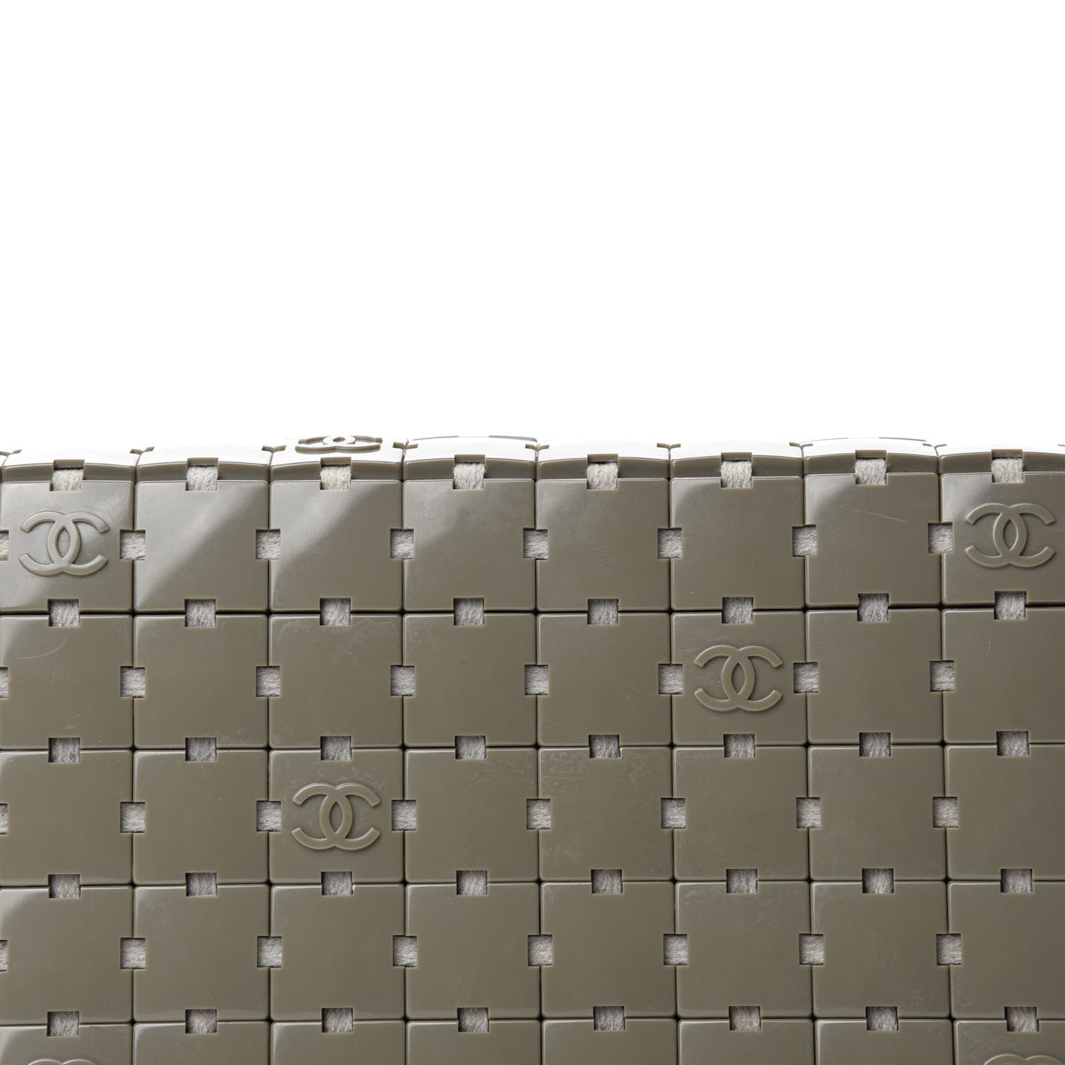 Chanel Tweed Resin Tile Flap Green 12 of 12