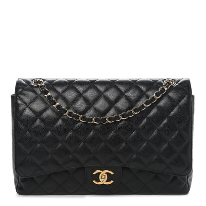 Chanel Caviar Quilted Maxi Double Flap Black 1 of 10