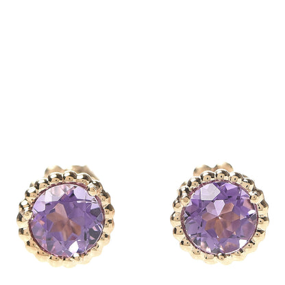 Tiffany 18K Yellow Gold Amethyst Sparklers Earrings 1 of 7