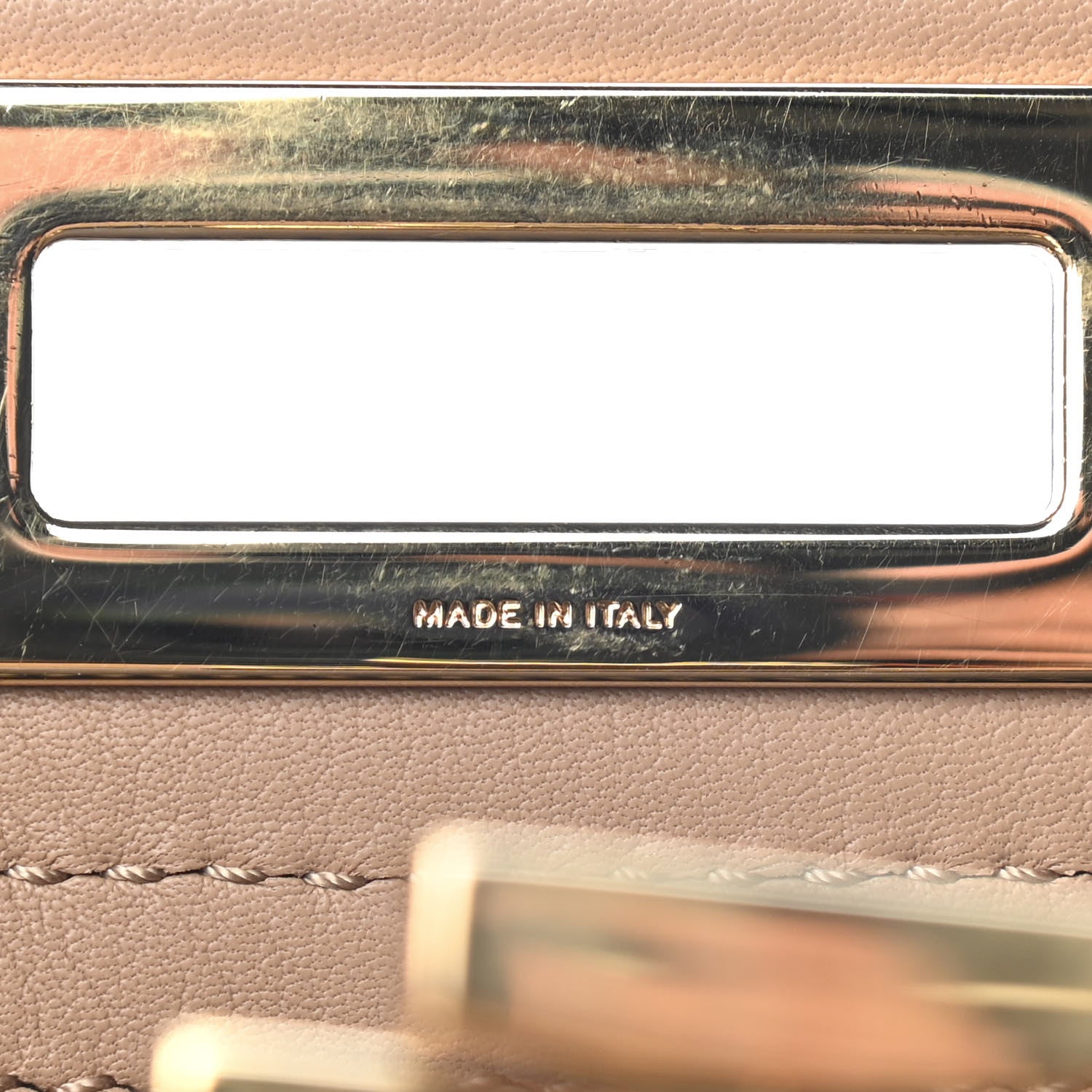 Fendi Vitello Seta Medium Peekaboo Iconic Satchel Cuoio 5 of 9