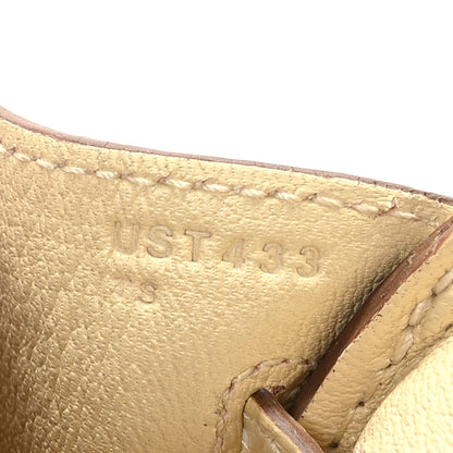 Hermes Matte Alligator Birkin 25 Vanille 7 of 12