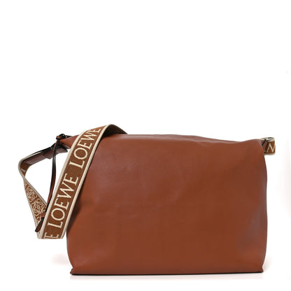 Loewe Supple Smooth Calfskin Jacquard Cubi Crossbody Bag Tan 1 of 11