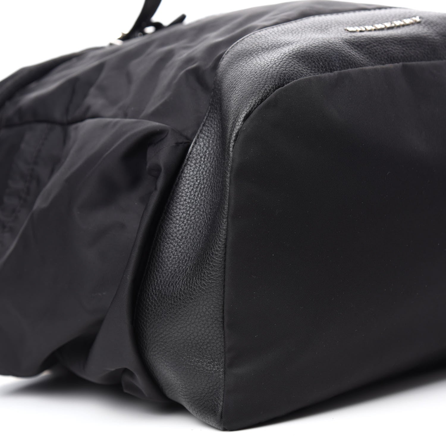 Burberry Nylon Grained Calfskin Watson Diaper Bag Black 6 of 11