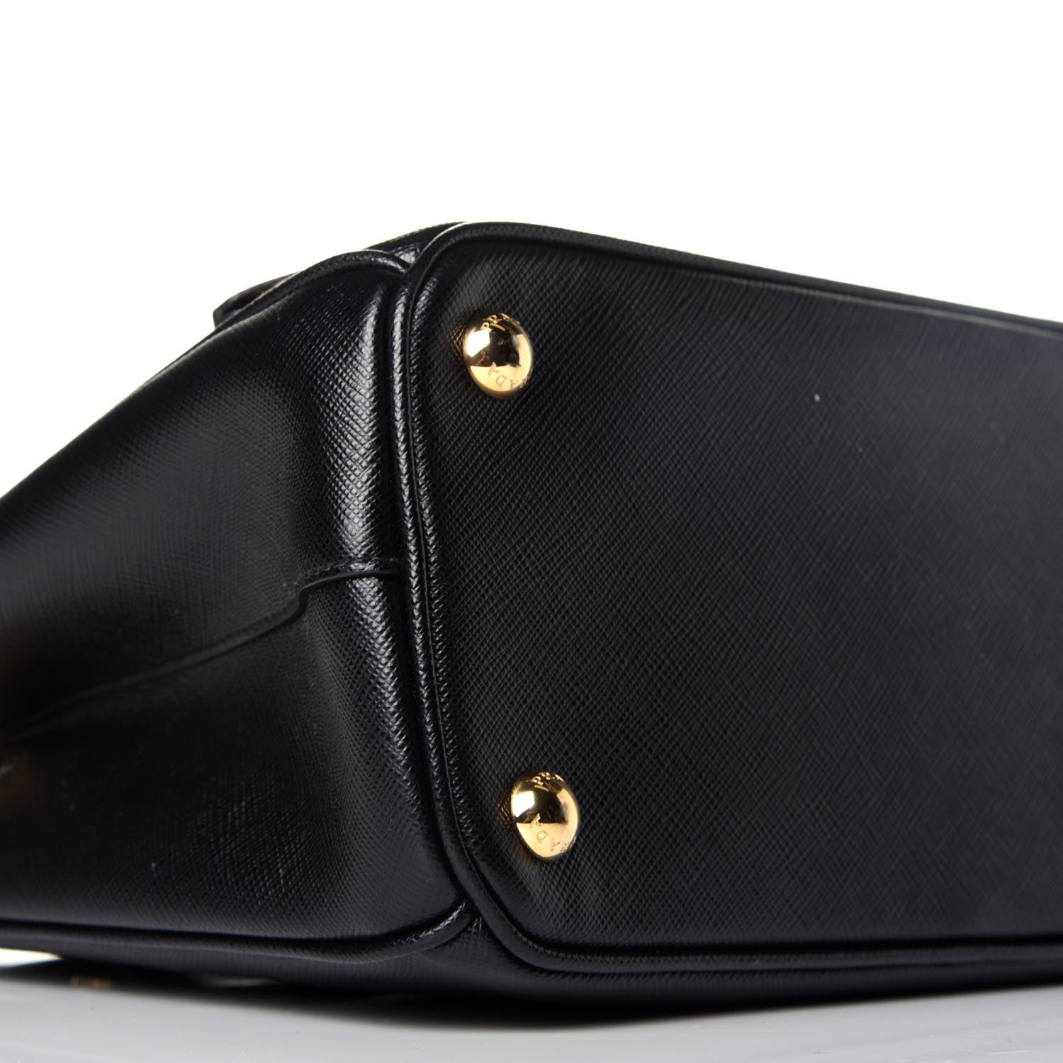 Prada Saffiano Mini Galleria Double Zip Tote Black 8 of 9