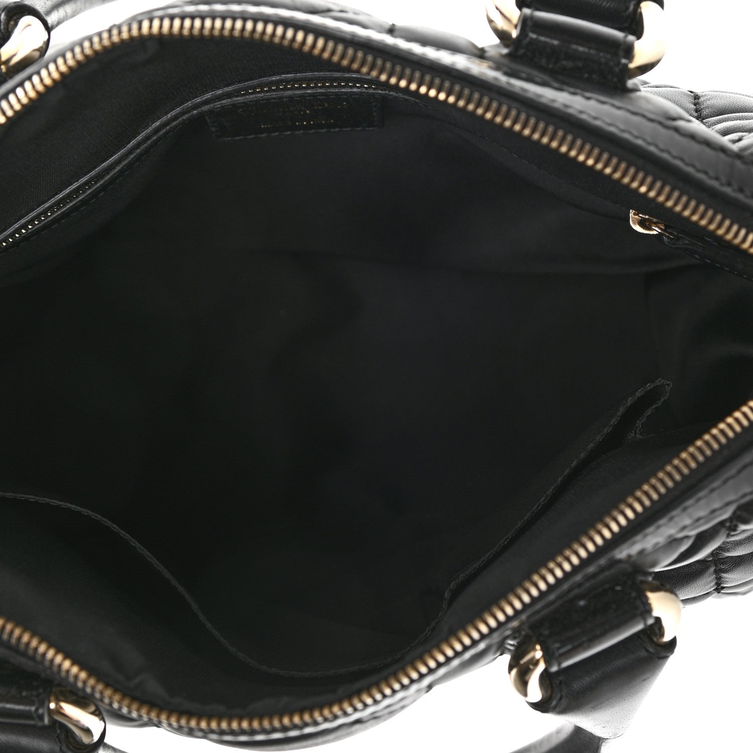 Christian Dior Lambskin Cannage 2 Dior Zip Top Satchel Black 5 of 9