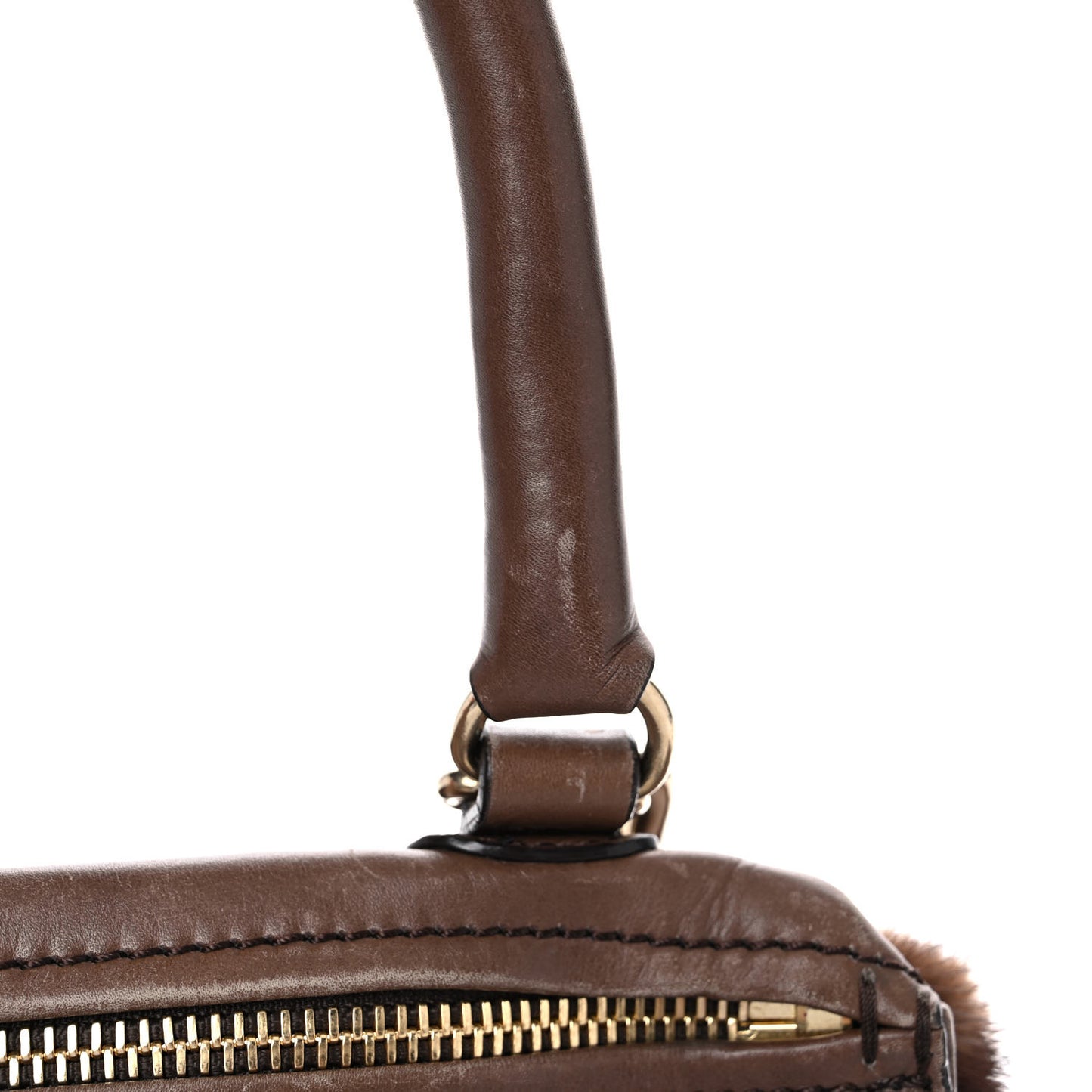 Mink Lambskin Small Pandora Brown