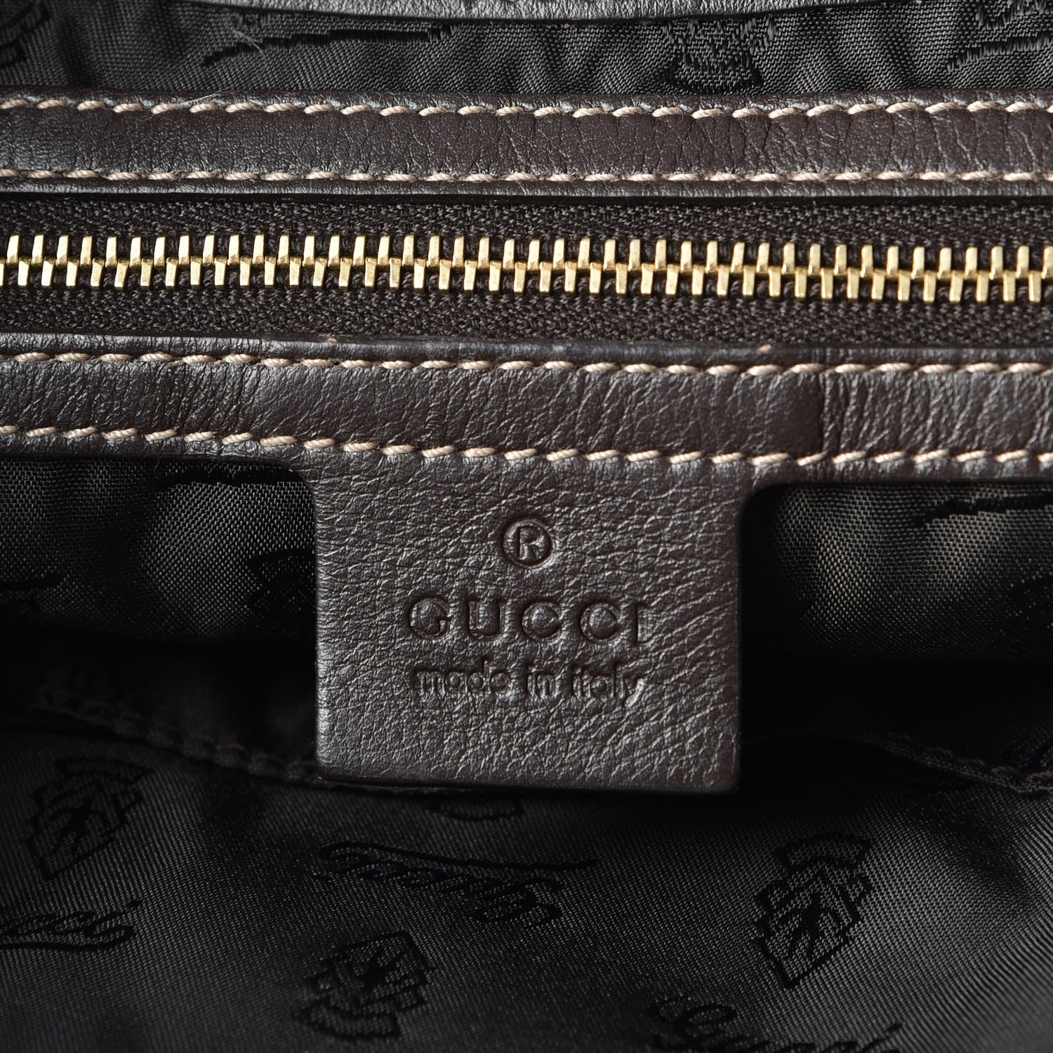 Gucci Crystal Monogram Small Hysteria Bag Brown 7 of 8