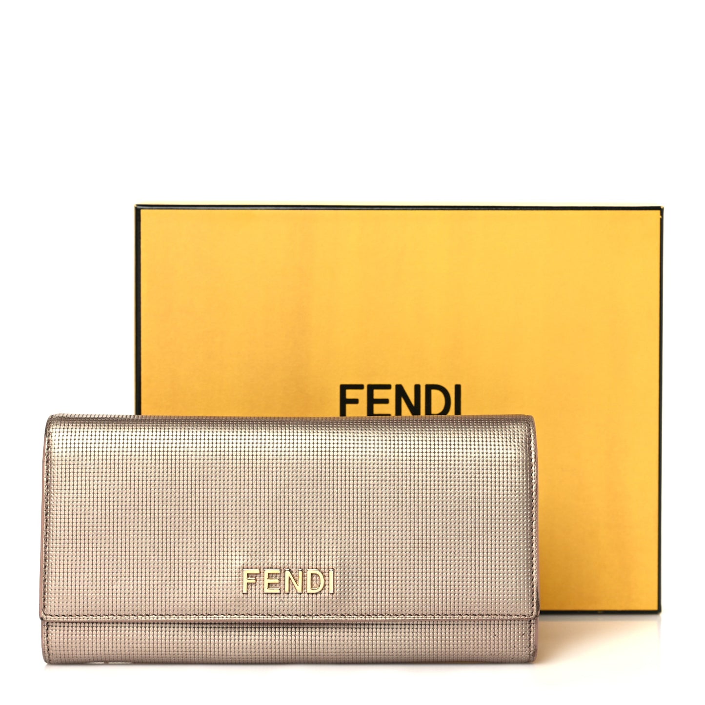 Vitello Birkin Logo Continental Wallet Rame
