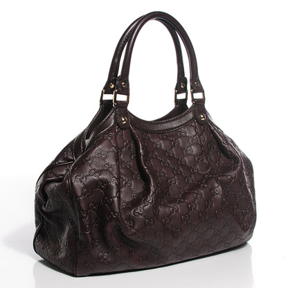 Gucci Guccissima Medium Sukey Tote Chocolate 3 of 7