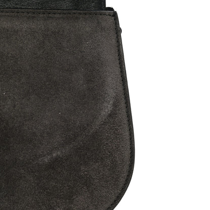 MCM Suede Calfskin Trisha Small Shoulder Bag Black 15 of 16