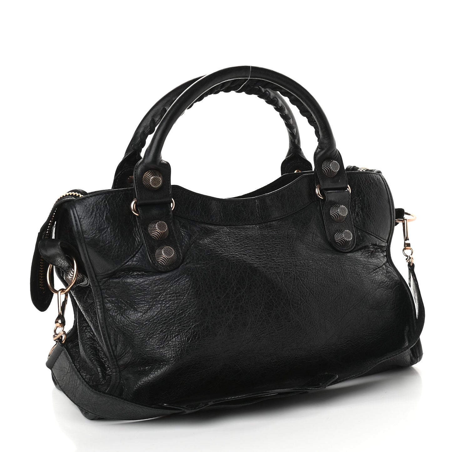 Agneau Giant 21 Rose Gold Hardware City Black