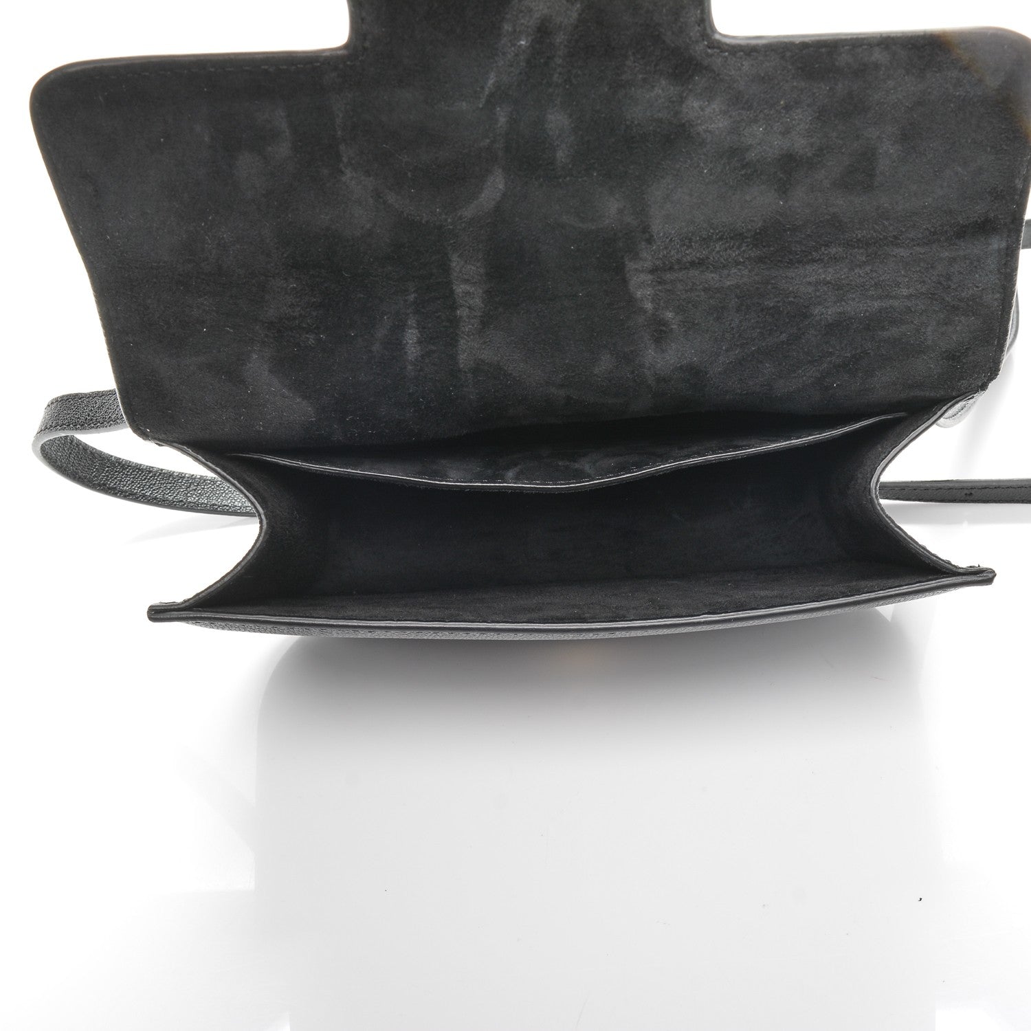 Alexander McQueen Grained Calfskin Small Insignia Flap Black 5 of 7