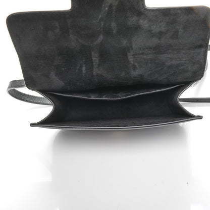 Alexander McQueen Grained Calfskin Small Insignia Flap Black 5 of 7