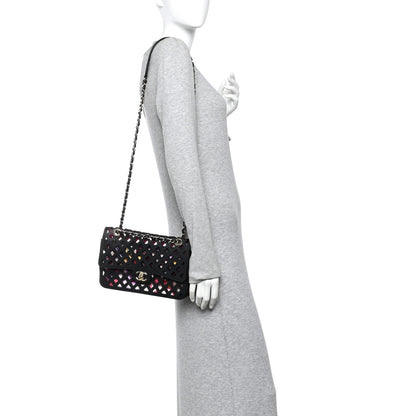 Chanel Lambskin Sea Through Flap Black Multicolor 2 of 11