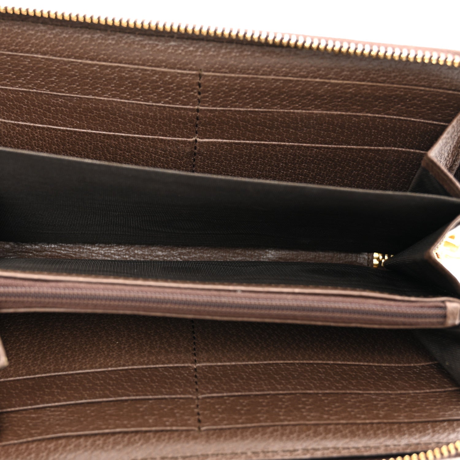 Gucci GG Supreme Monogram Web Ophidia Zip Around Wallet Brown 5 of 10