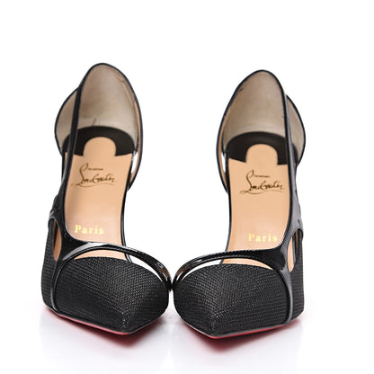 Christian Louboutin Glitter Edith 100 Pumps 40.5 Black 2 of 8