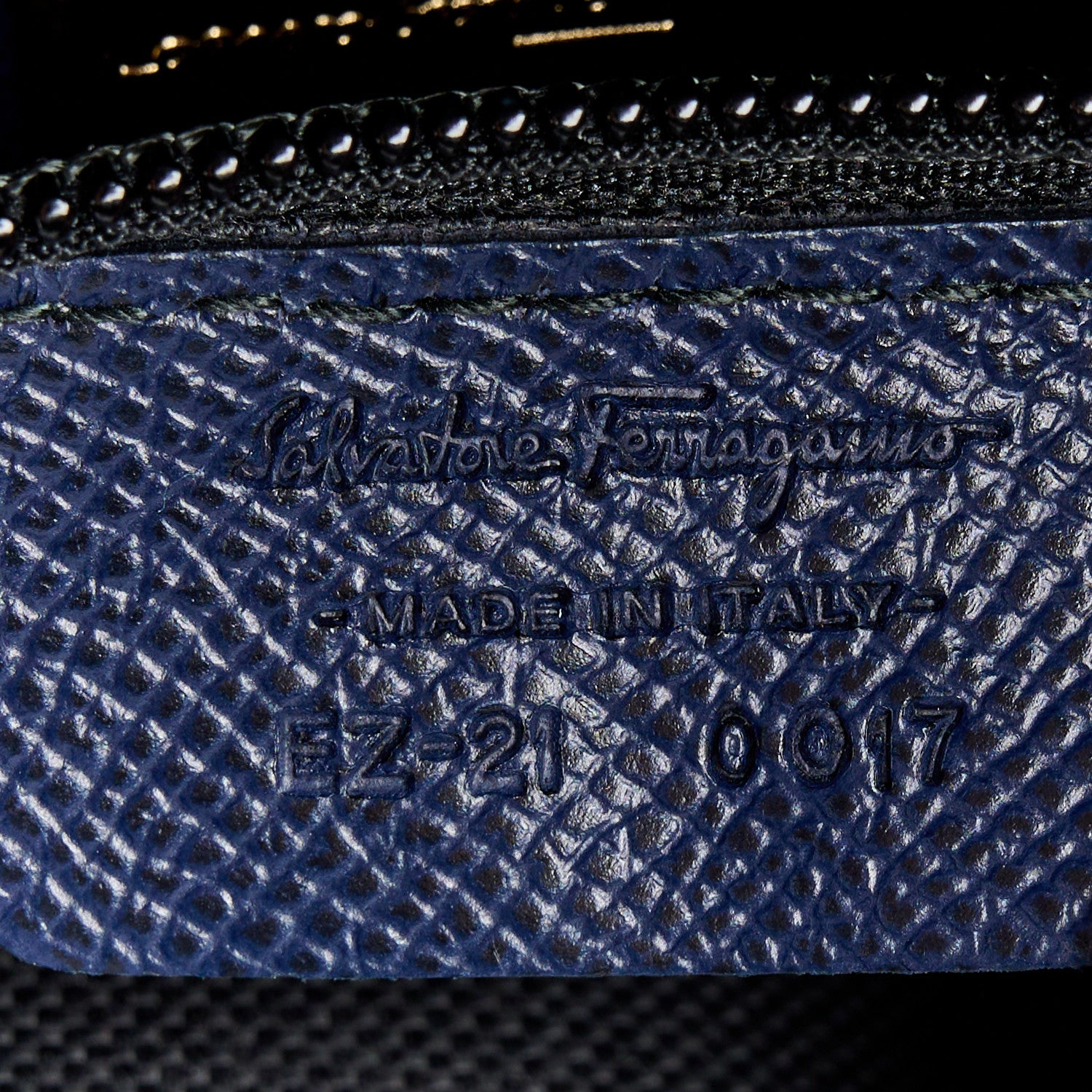 Salvatore Ferragamo Calfskin Briana Tote Navy 7 of 11