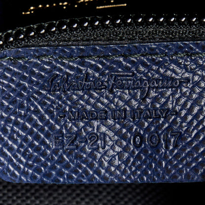 Salvatore Ferragamo Calfskin Briana Tote Navy 7 of 11