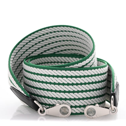 Hermes Toile Swift 50mm Sangle Cordage Shoulder Strap Vert Vertigo Black 3 of 6