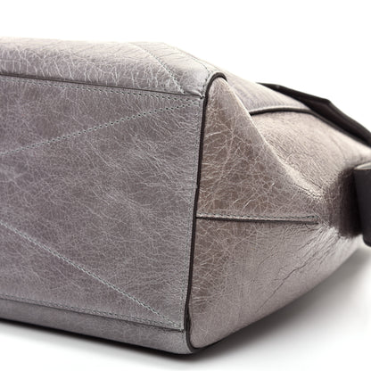 Givenchy Creased Patent Calfskin Medium ID Flap Pearl Grey 7 of 9