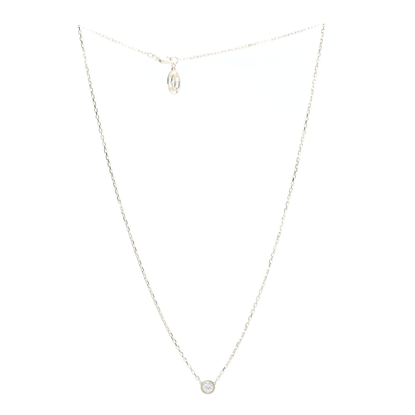 18K Yellow Gold Diamond LM D'Amour Pendant Necklace