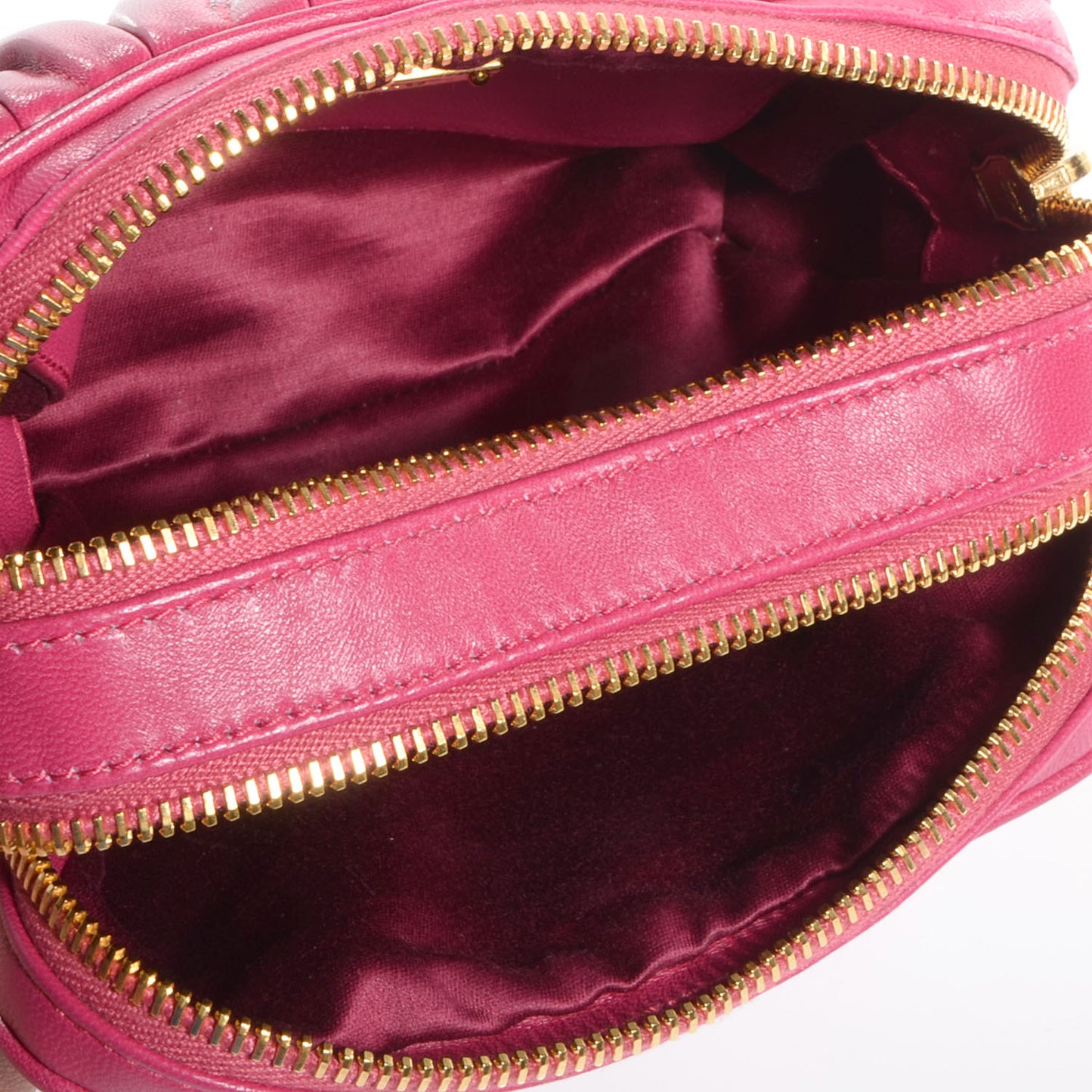 Nappa Matelasse Camera Bag Azalea