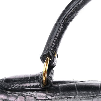 Hermes Matte Alligator Kelly Sellier 32 Black 21 of 25