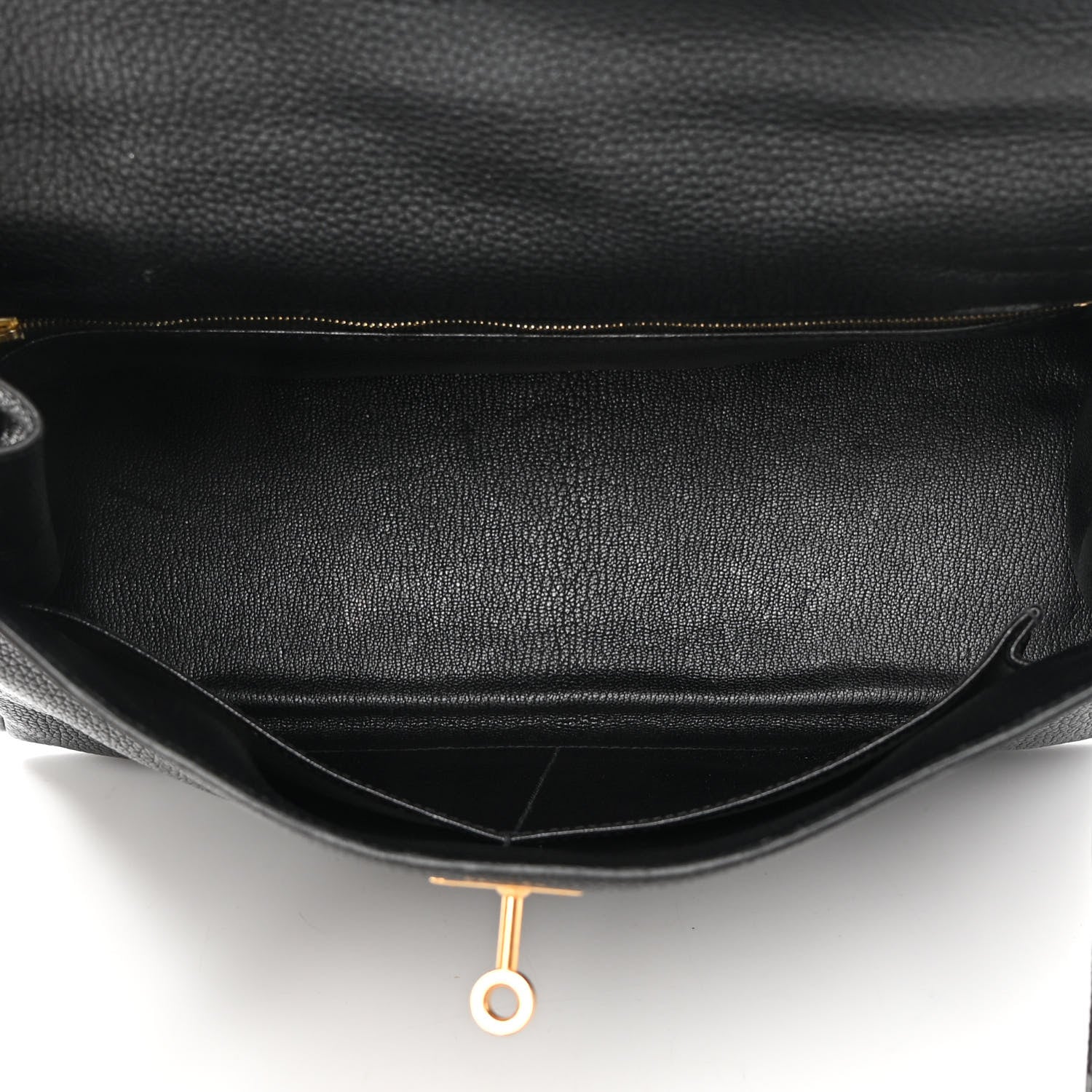Hermes Taurillon Clemence Kelly Retourne 32 Black 5 of 21
